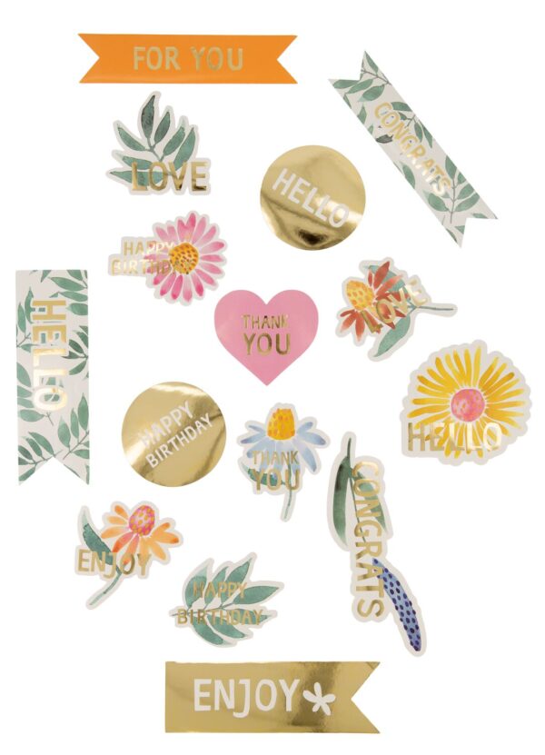 HEMA Stickers Wilde Bloemen 15 Stuks