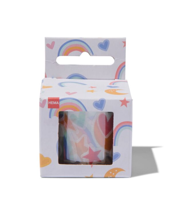 HEMA Washi Tape Stickers Regenboog