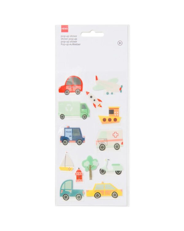 HEMA Pop-up Stickers Verkeer - 13 Stuks