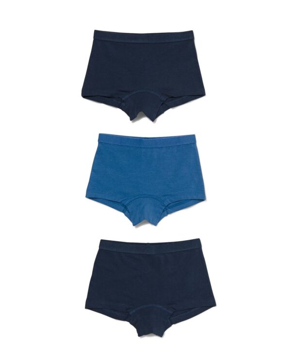 HEMA Kinder Boxers Blauw - 3 Stuks (donkerblauw)