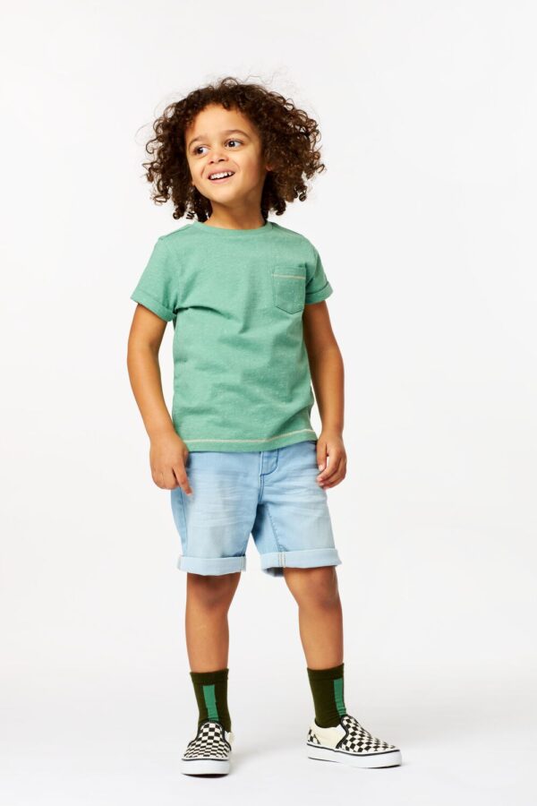 HEMA Kindershort Jogdenim Lichtblauw (lichtblauw)